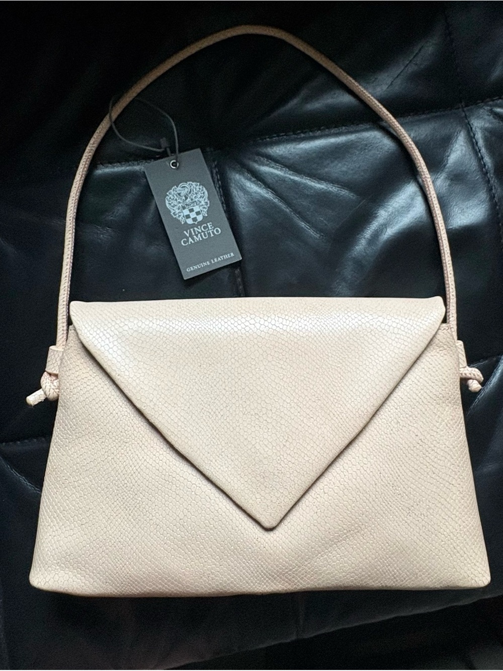 Vince Camuto Beige Envelope Shoulder Bag